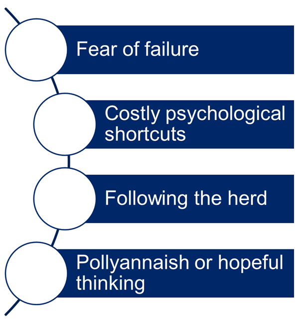 Understanding how to avoid the “fear of failure” biases increases the odds you will generate alpha